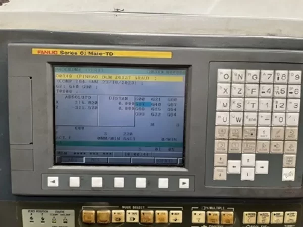 Torno CNC usado Smec DL87 Samsung - comando fanuc