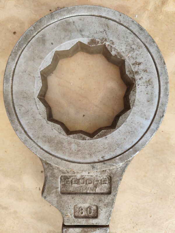 Chave Estrela De Bater 80 Mm Gedore Com Cabo Usada - cabeça