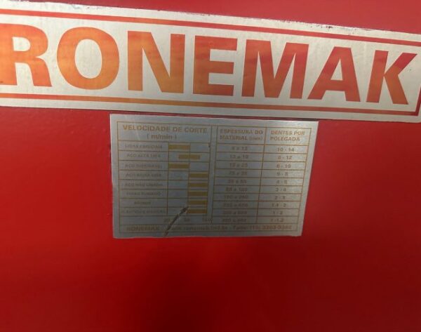 Serra de Fita Dupla Coluna Semi Automatica Ronemak MRC-650 HVF - Image 4