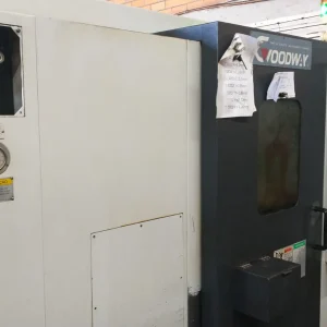 Centro de torneamento usado GOODWAY GLS-2000-LYS 2014 frontal com Fanuc 0i‑Mate TD