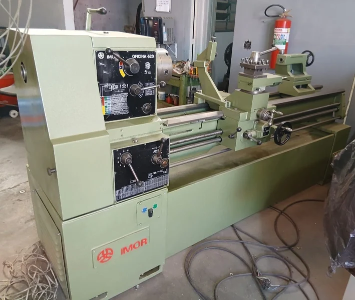 Torno Mecânico Usado Imor Oficina 520 - vista frontal