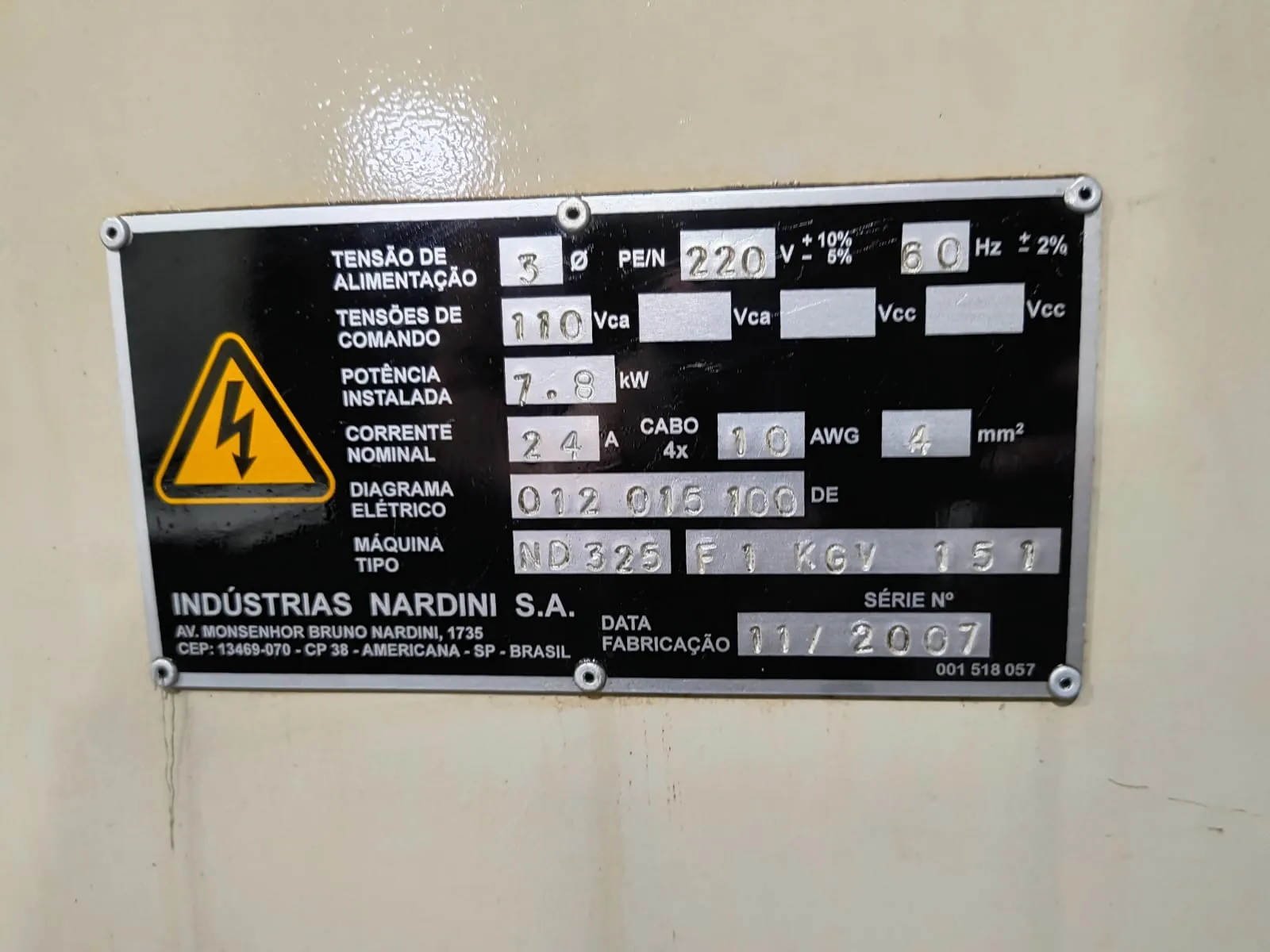 Torno Mecânico Nardini Nodus ND 325 - 2200mm 4 Torno Mecânico Nardini Nodus ND 325 - 2200mm